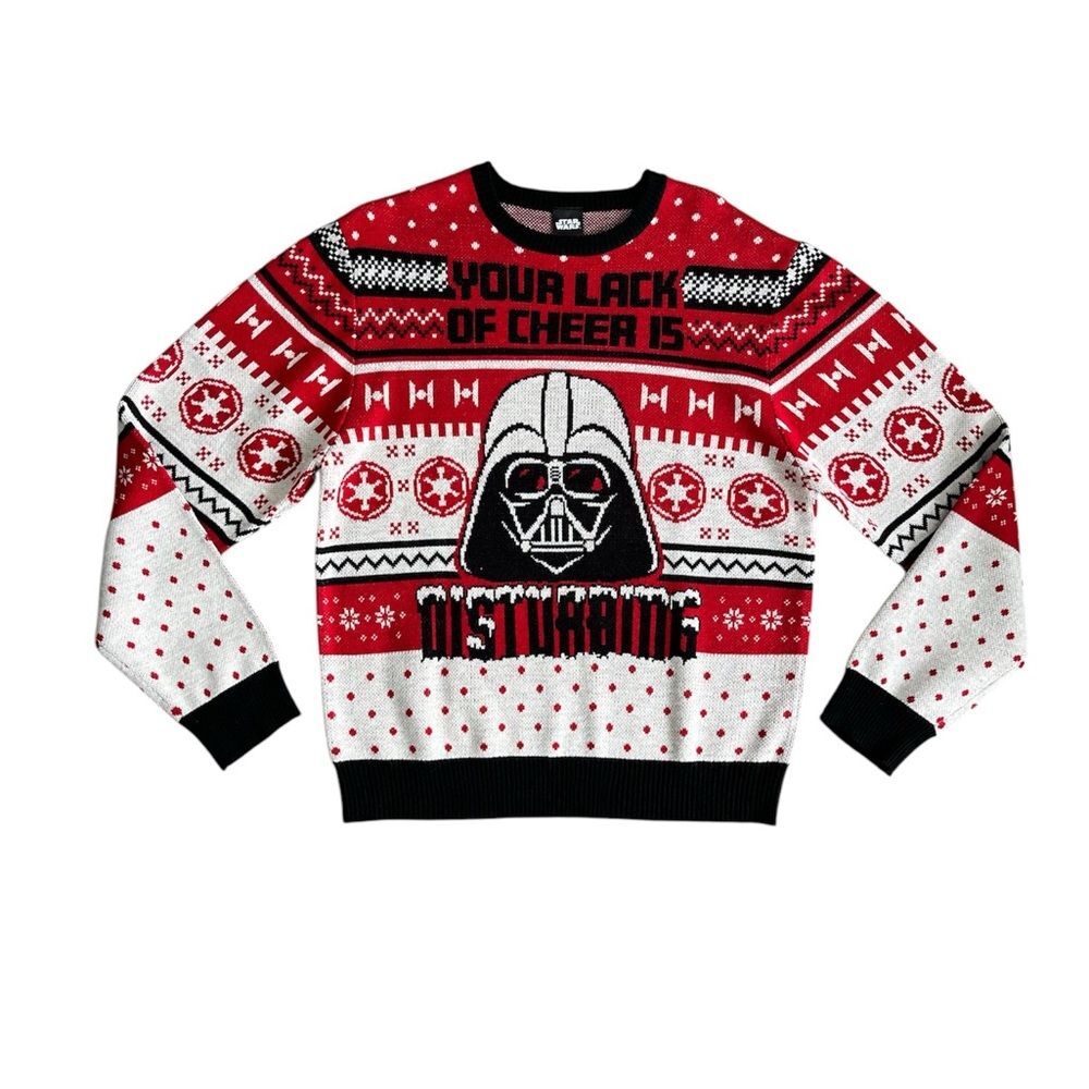 Star Wars Large “Your Lack Of Cheer Is Disturbing” Fair Isles Winter Darth Vader